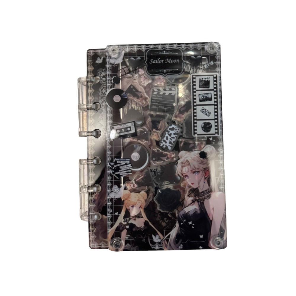 Sailor Moon A7 Shaker Notebook Gothic 6 Ring Binder Journal